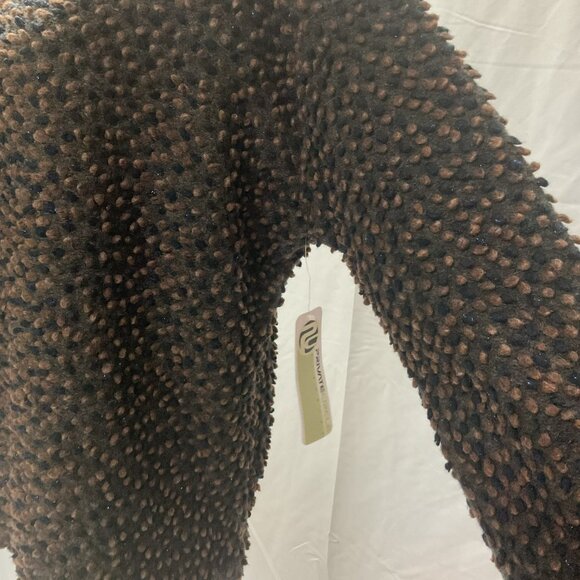 Private Circle Crewneck Pebbles Chocolate Saphire with Blue Sparkle Top. Size L - Picture 4 of 10